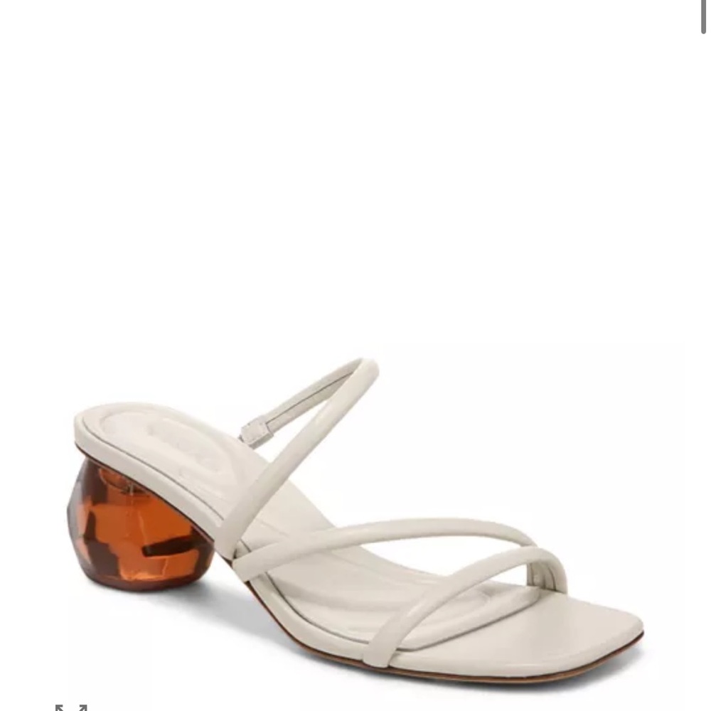 VINCE Pedra Leather Sandal with block heel